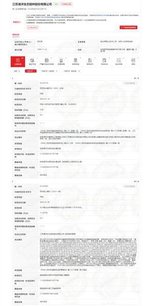 威客电竞江苏澳洋生态园林股份有限公司串标被处罚(图1)